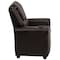 Flash Furniture Kids Recliner, 21-1/2" to 36-1/2" x 27", Upholstery Color: Brown DG-ULT-KID-BRN-GG - alternate 10